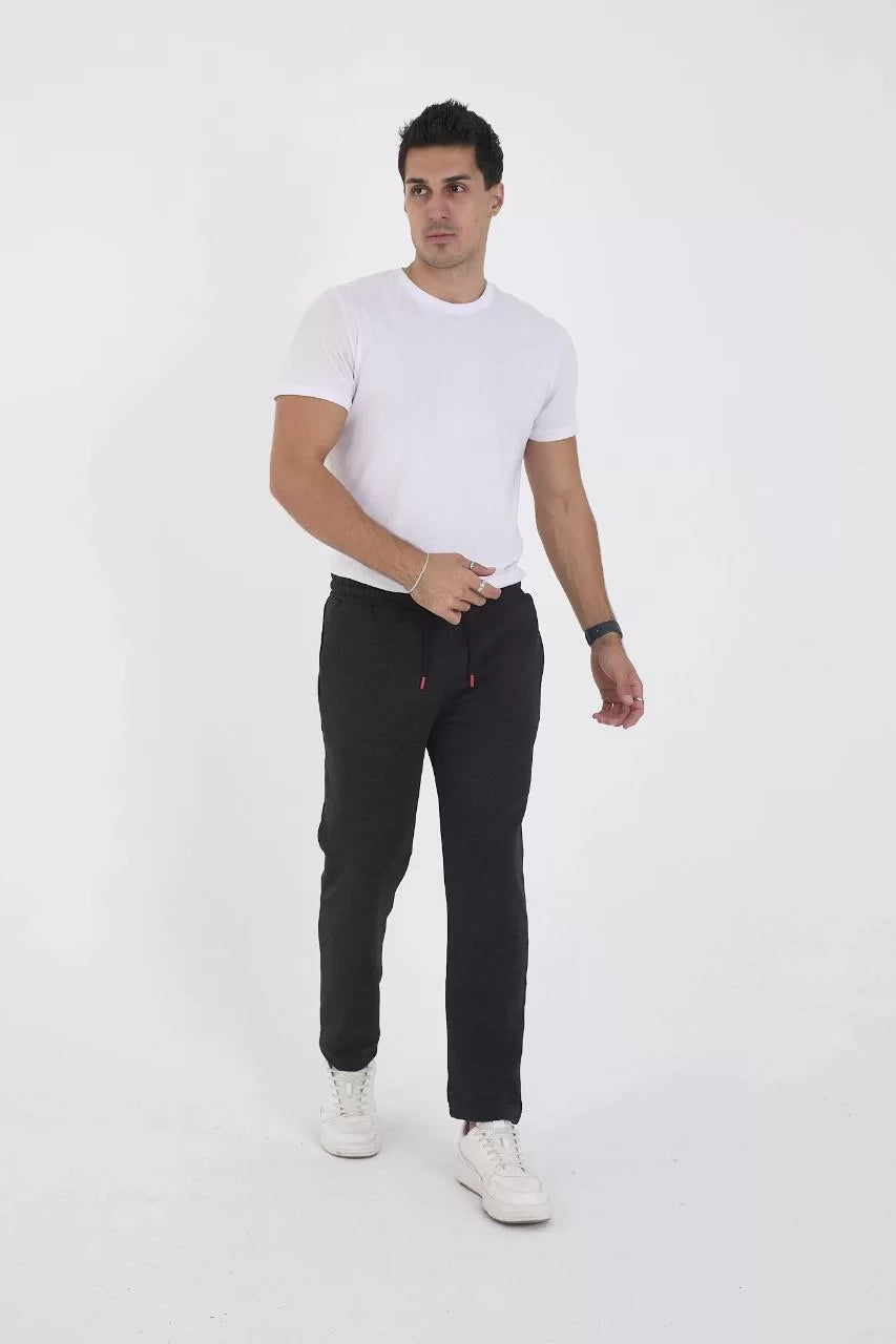 Unisex Üç İplik Basic Eşofman Pantolon - Antrasit