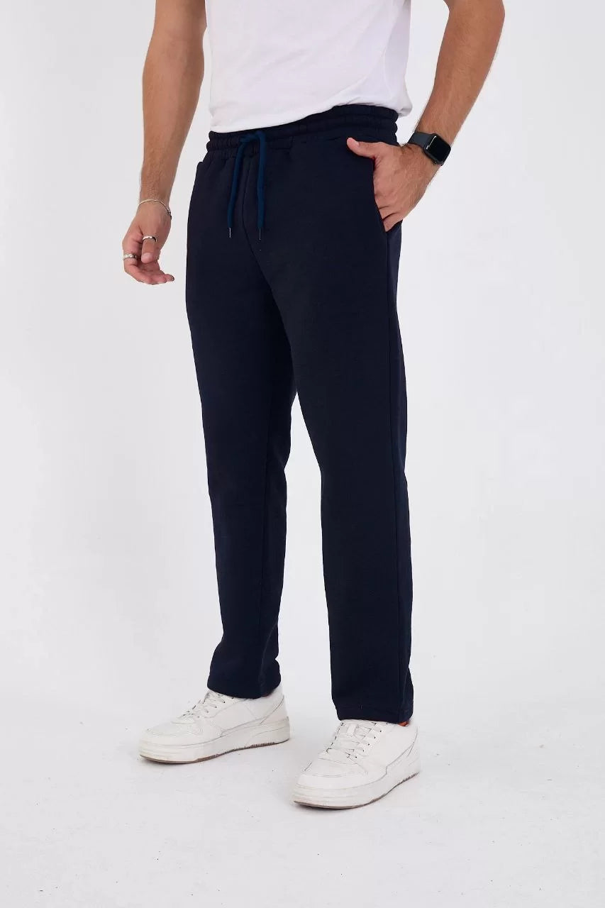 Unisex Üç İplik Basic Eşofman Pantolon - Lacivert